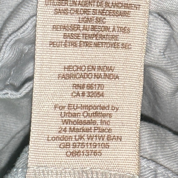 Free People Fleur Du Jour Blue Dress, Floral Embroidery Off Shoulder, Small. - Picture 9 of 9